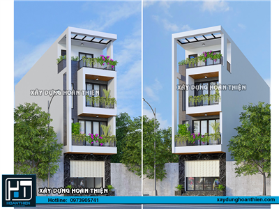 Mẫu thiết kế nhà ống hiện đại  2023 diện tích 5x20 tại Hải Phòng